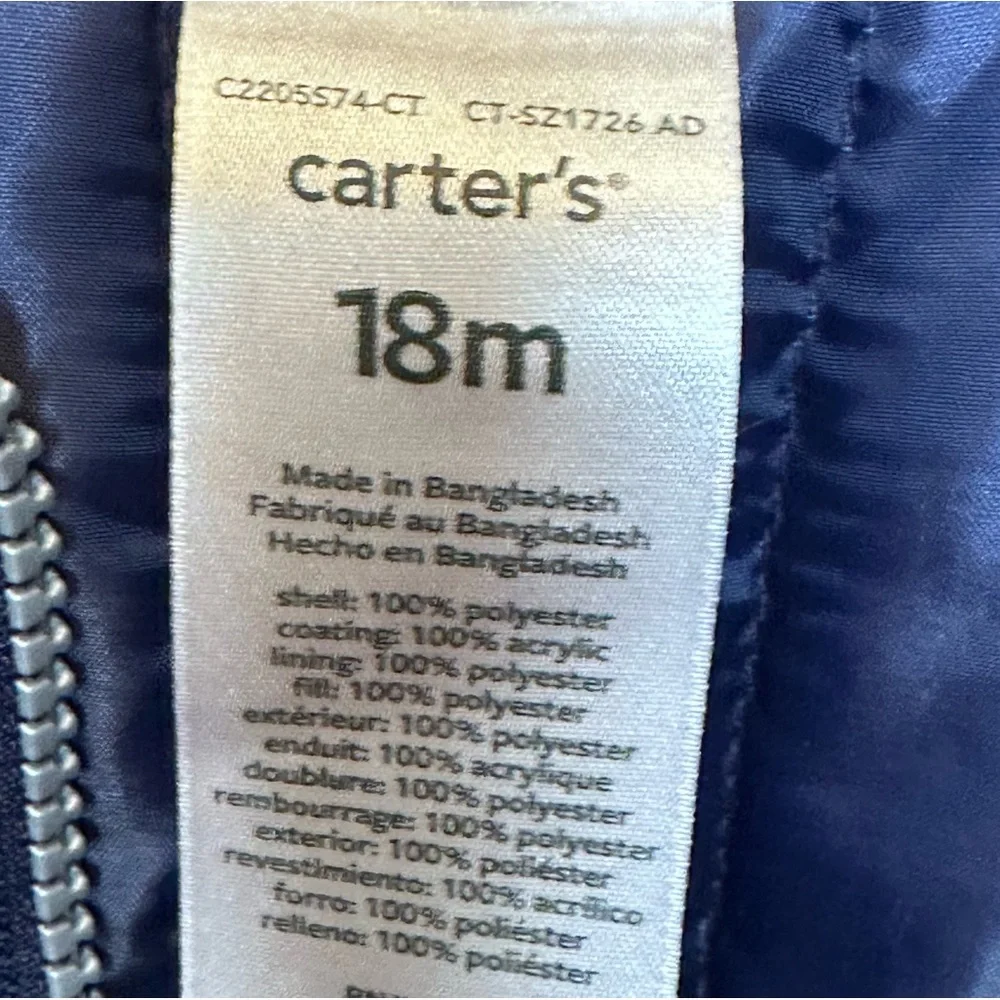 Carter’s navy blue Snow Bib 18 month‎